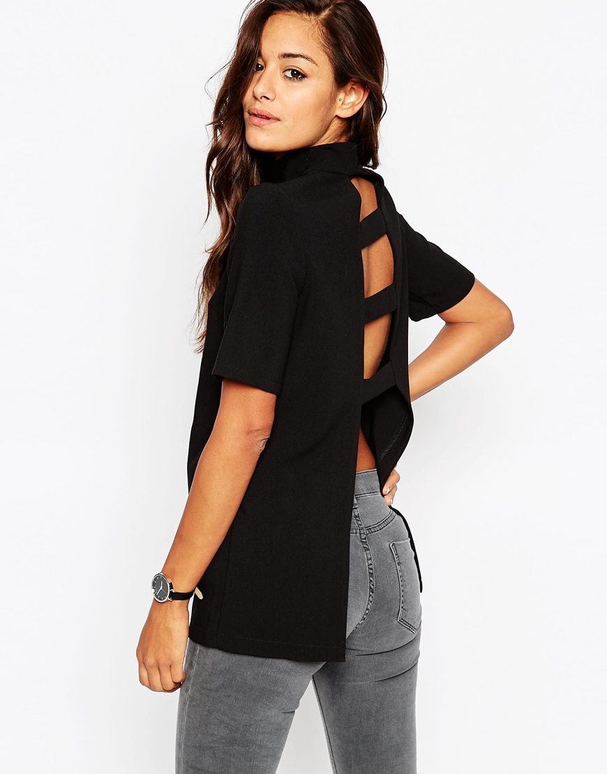 Comprar Túnica de cuello alto con espalda abierta de ASOS al mejor precio