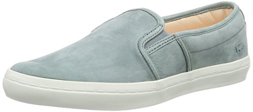 Comprar Lacoste GAZON W PREM - Zapatillas de casa de cuero mujer, Color Verde (LT GRN 1R1), Talla 39 al mejor precio