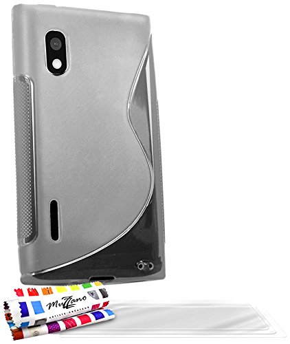 Comprar Muzzano F46S02-5842524 - Funda para LG Optimus L5, con 3 protectores de pantalla, transparente al mejor precio