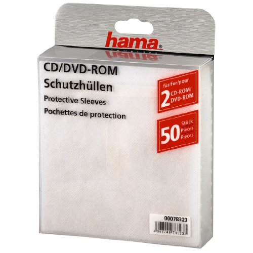 Comprar Hama Protective Sleeves - Fundas para CD (50 unidades), blanco al mejor precio