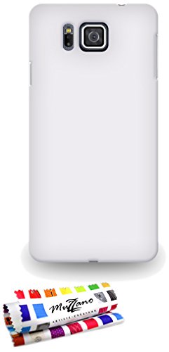 Comprar Muzzano F869427 - Funda para Samsung Galaxy Alpha, color blanco al mejor precio