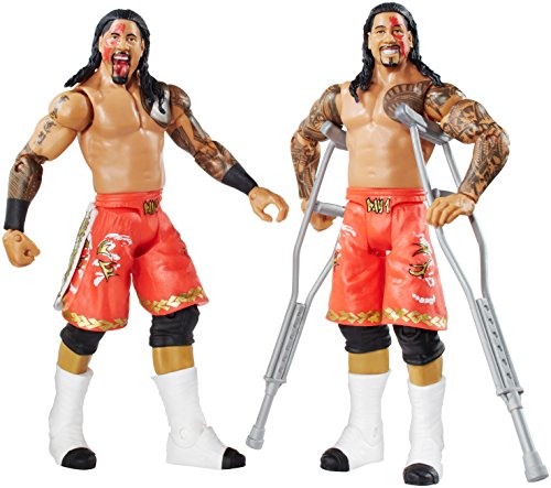 Comprar WWE Paquete de Dos Figuras Series No.32 - Jimmy Uso vs. Jey Uso con 2 muletas al mejor precio