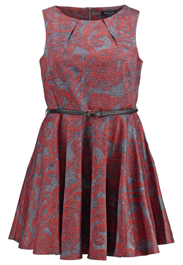 Comprar Closet Curves Vestido informal red/light grey al mejor precio