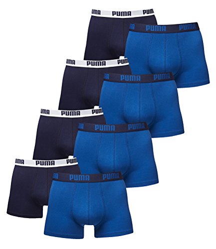 Comprar Puma Basic - Bóxer básico calzoncillo para hombres en muchos colores (paquete de 8) - M, azul auténtico al mejor precio
