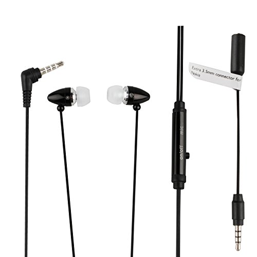 Comprar Muvit MUHPH0016 - Auriculares in-ear estéreo (con micrófono y adaptador 3.5 mm) negro al mejor precio