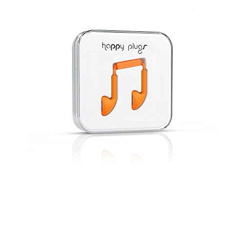 Comprar Happy Plugs Earbud - Auriculares de botón (3.5 mm, micrófono incluido, 10 mW), color naranja al mejor precio
