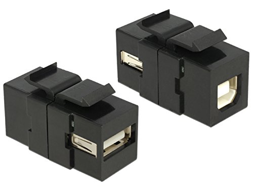 Comprar DeLOCK 86370 adaptador de cable - Adaptador para cable (USB 2.0 A, USB 2.0 B, Hembra/hembra, Negro, Bolsa de plástico) al mejor precio