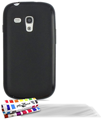 Comprar Muzzano F255860 - Funda para Samsung Galaxy S3 Mini, incluye 3 protectores de pantalla, color negro al mejor precio