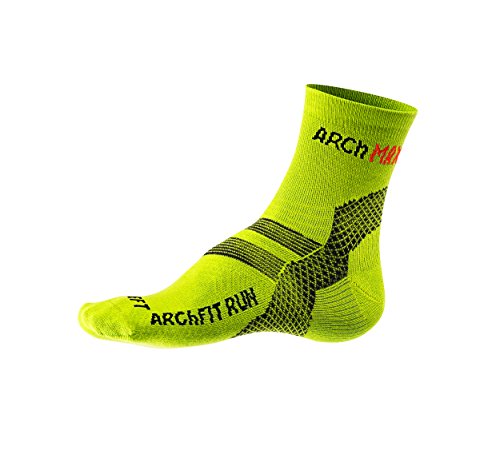 Comprar Arch Max Archfit Run Short - Calcetines unisex, color amarillo flúor, talla L al mejor precio