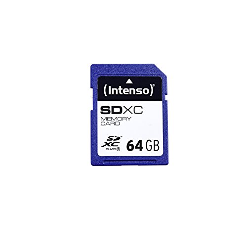 Intenso 3411490 - Tarjeta de memoria SecureDigital de 64 GB (clase 10, SDXC), negro