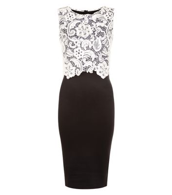 Comprar AX Paris Cream Crochet Top Midi Dress al mejor precio