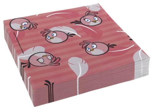 Comprar Amscan - Servilletas 33 cm de Angry Birds, Rosa al mejor precio