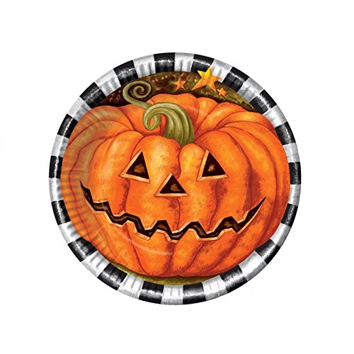 Comprar Lote de 6 platos pequeños de cartón calabazas Halloween - Única al mejor precio