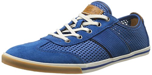 Comprar Clarks Mego Walk - zapatilla deportiva de cuero hombre, color azul, talla 47 al mejor precio