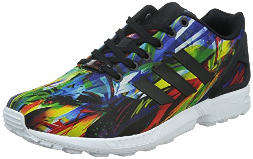Comprar adidas Zx Flux - Zapatillas de deporte para hombre, Negro / Amarillo / Rojo / Blanco, 45 1/3 al mejor precio