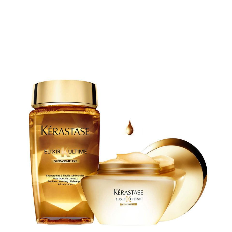 Comprar Champú Kérastase Elixir Ultime Huile Lavante (250ml) y Mascarilla Kérastase Elixir Ultime (200ml) al mejor precio