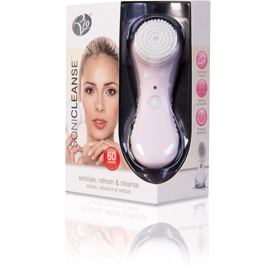 Comparar mejores precios Cepillo limpiador y exfoliante facial Sonicleanse de Rio - Rosa claro con descuentos Comprar Cepillo limpiador y exfoliante facial Sonicleanse de Rio - Rosa claro al mejor precio