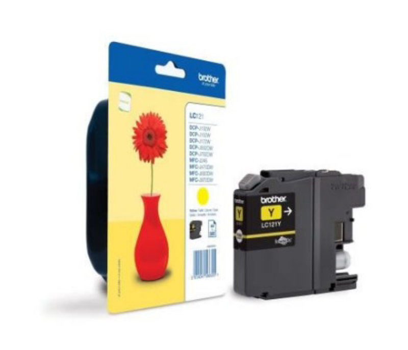 Comprar Cartucho Brother  LC121YBP Amarillo Blister al mejor precio