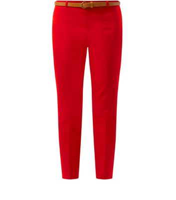 Comprar Red Belted Slim Leg Cropped Trousers al mejor precio