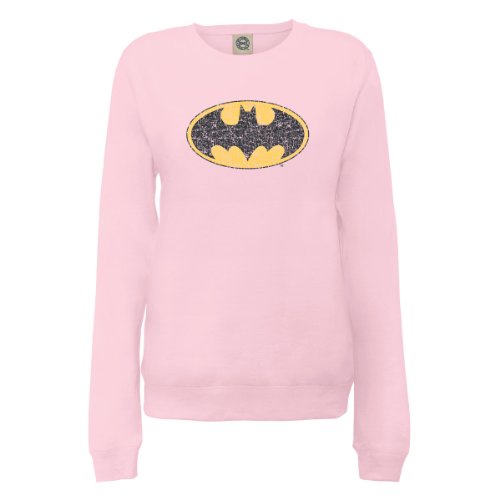 Comprar DC Comics - Sudadera de manga larga con cuello redondo para mujer, color rosa claro, talla 38 al mejor precio
