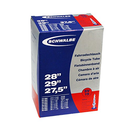 Comprar Schwalbe 19 - Cámara de aire para bicicletas (28 pulgadas) negro negro Talla:28 Zoll + 29 Zoll al mejor precio
