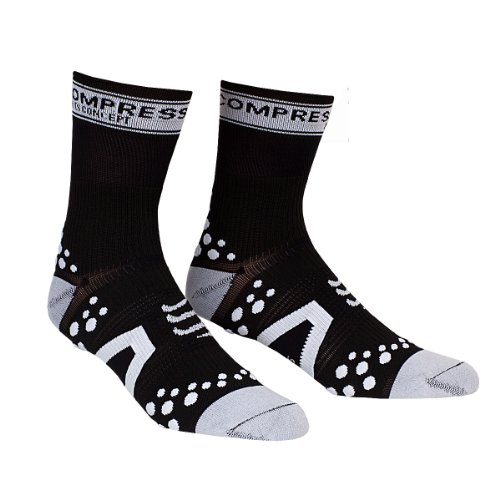 Comprar Compressport - Calcetines, talla M (Talla del fabricante : T2), color negro / blanco al mejor precio