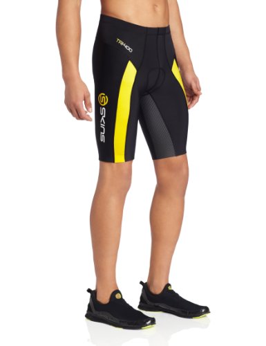 Comprar SKINS TRI400 Shorts Hombre negro/amarillo L al mejor precio