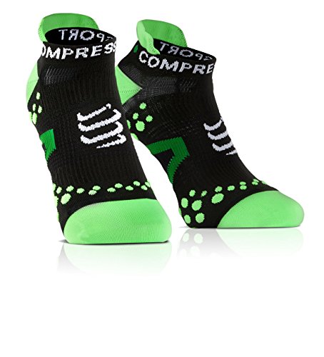 Comprar Compressport Run Lo - Calcetín de running unisex, color negro / verde, talla 3 al mejor precio