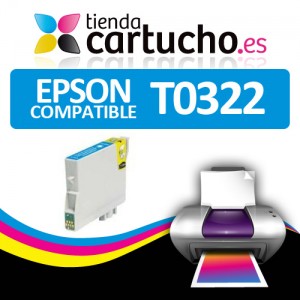 Comprar CARTUCHO CYAN COMPATIBLE EPSON T0322CARTUCHO CYAN COMPATIBLE EPSON T0322 al mejor precio