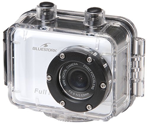 Comprar Bluestork PACE-CAM/HD - Cámara deportiva (1920 x 1080 Pixeles, AVI, 1080p, 5 MP, LCD, 5,08 cm (2)) Negro, Color blanco al mejor precio