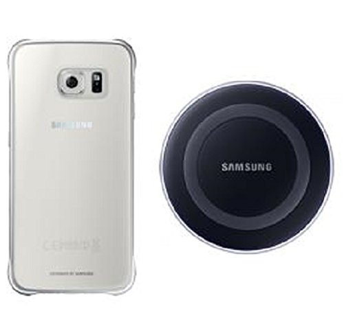 Comprar Starter Kit for Samsung Galaxy S6 Edge (Base carga inalámbrica negra + Funda transparente) al mejor precio