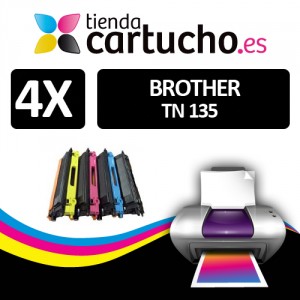 Comprar PACK 4 (Elija colores) Toner compatible Brother TN135PACK 4 (Elija colores) Toner compatible Brother TN135 al mejor precio