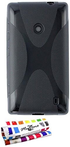 Comprar Muzzano F11190 - Funda para Nokia Lumia 520, color negro al mejor precio