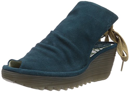 Comprar Fly London YAME - Sandalias de vestir de cuero para mujer, color verde, talla 41 al mejor precio