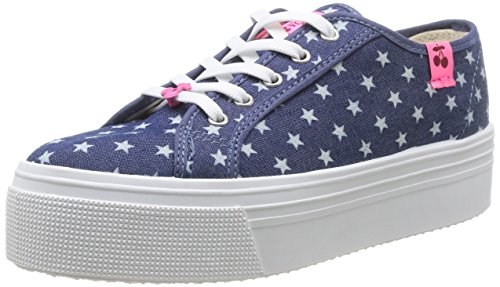 Comprar Le Temps des Cerises Jump Low - Zapatillas de deporte de canvas para mujer azul Bleu (Star) 41 al mejor precio