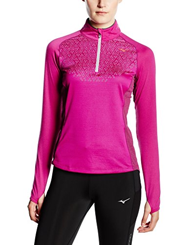 Comprar Mizuno termo 1 mujeres aliento/2 cremallera, mujer, color Morado - Purple (Wild Aster/Alloy), tamaño mediano al mejor precio