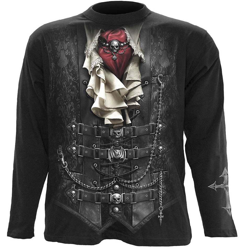 Comprar Spiral Men's WAISTED Long Sleeve T-Shirt - Black - XL al mejor precio