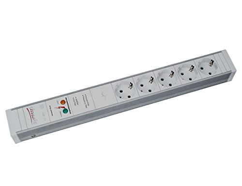 Comprar Bachmann 5x Schuko, 2m - bases múltiples (2m, De plástico, Gris) al mejor precio