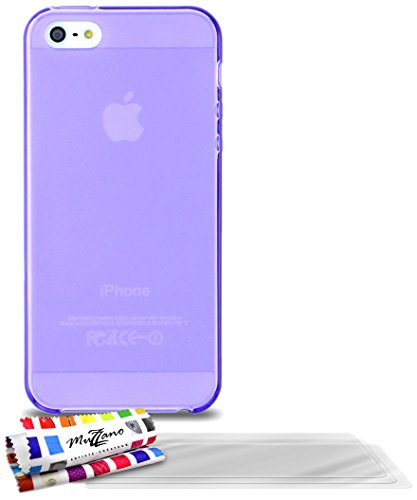 Comprar Muzzano F20050 - Funda para Apple iPhone 5, incluye 3 protectores de pantalla, color violeta al mejor precio