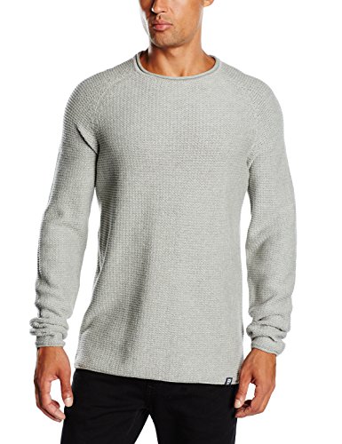 Comprar JACK & JONES Jjorpaul Knit Crewneck Noos - Jersey para hombre, color grau (light grey melange detail:reg), talla S al mejor precio