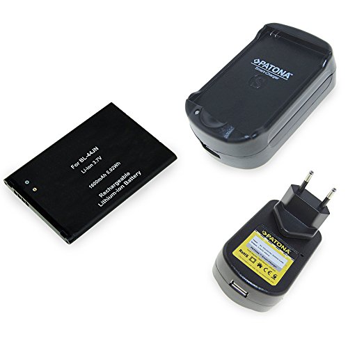 Comprar Caricabatteria + Batteria per LG BL-44JN LG Optimus Black (P970) LG Optimus Hub (E510) al mejor precio