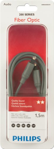 Comprar Philips SWA4302S - Cable óptico (adaptor Toslink, 1.5 metros), plateado al mejor precio