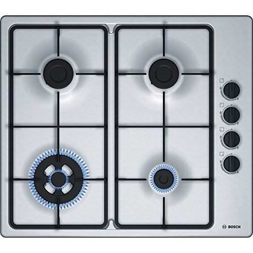 Comprar Bosch PBH6B5B60 hobs - Placa (Integrado, Gas, Acero inoxidable, Giratorio, Arriba a la derecha, 1m) al mejor precio