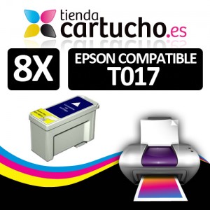Comprar PACK 8 CARTUCHOS COMPATIBLE EPSON T017PACK 8 CARTUCHOS COMPATIBLE EPSON T017 al mejor precio