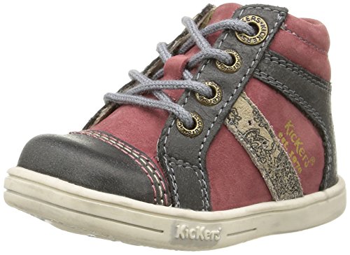 Comprar Kickers Trassi - Zapatos primeros pasos para niña gris Gris (Gris/Rose) 27 al mejor precio