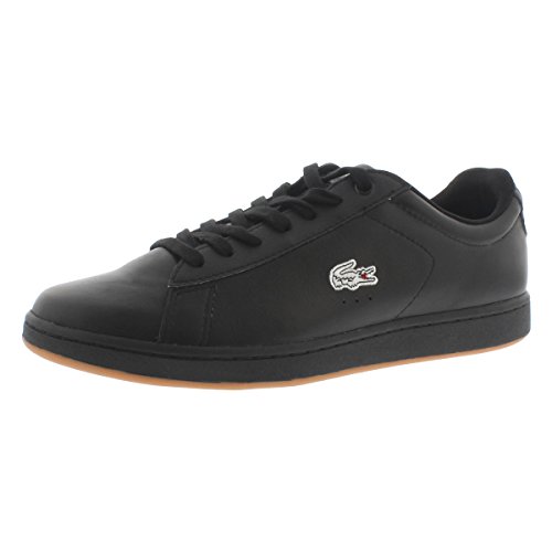 Comprar Lacoste CARNABY EVO REI - zapatilla deportiva de cuero hombre, color negro, talla 41 al mejor precio