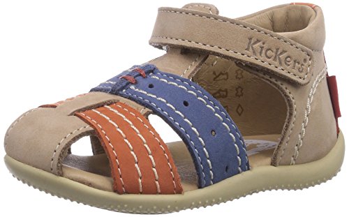 Comprar Kickers Bigbazar - Zapatos primeros pasos de cuero para niño, color gris, talla 24 al mejor precio