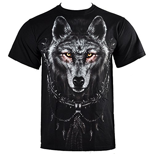 Comprar Spiral Wolf T-Shirt, negro al mejor precio