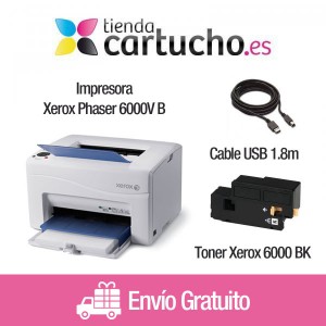 Comprar Impresora Xerox Phaser 6000V B + Cable USB 1.8m + Toner Xerox Phaser 6000v BImpresora Xerox Phaser 6000V B + Cable USB 1.8m + Toner Xerox Phaser 6000v B al mejor precio