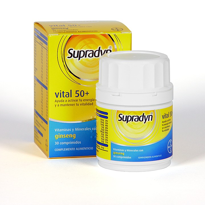 Comprar Supradyn vital 50+ antioxidantes 30 comprimidos al mejor precio